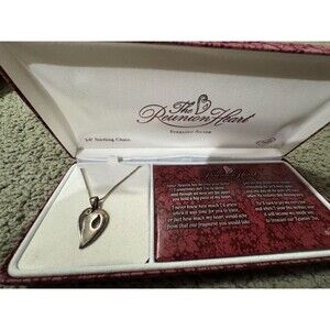 Sterling Silver Reunion Heart Religious NOS in Original Box By Cross